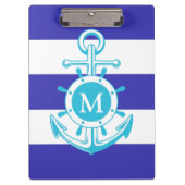 Blauer Anker Klemmbrett (Vorderseite)
