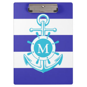 Blauer Anker Klemmbrett