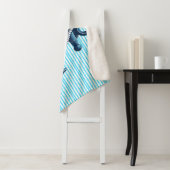 Blauer Anker mit blauen Wellen Sherpadecke (Beispiel)