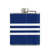 Blauer Anker mit Monogramm Flachmann (Rückseite)