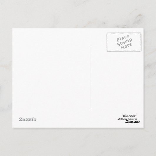 Blauer Anker Postkarte (Rückseite)