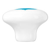 Blauer Anker - Seemannseeseeozean themenorientiert Keramikknauf (Seitenansicht)