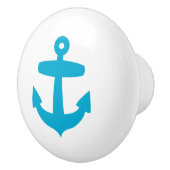 Blauer Anker - Seemannseeseeozean themenorientiert Keramikknauf (Rechts)