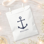 Blauer Anker und Individuelle Name der Nautischen Geschenktütchen (Ausgeschnitten)