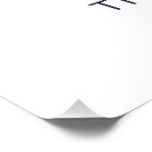 Blauer Anker und Individuelle Name der Nautischen Poster (Ecke)