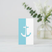 Blauer Anker Visitenkarte (Stehend Vorderseite)