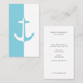 Blauer Anker Visitenkarte (Vorne/Hinten)