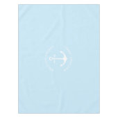 Blauer Ankerhellblau Eigener Willkommensgarten Tischdecke (Vorderseite)