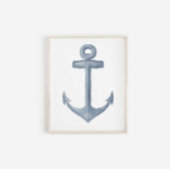 Blauer Ankerprint Poster