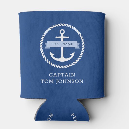 Blauer Ankerseilkapitän und Schiffsname Dosenkühler (Rückseite)