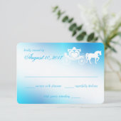 Blauer Ansprechpartner bei der Beförderung von Mai RSVP Karte (Stehend Vorderseite)