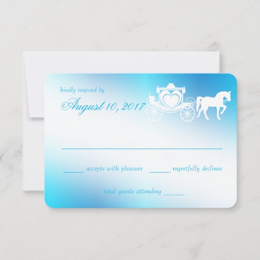 Blauer Ansprechpartner bei der Beförderung von Mai RSVP Karte (Vorderseite)