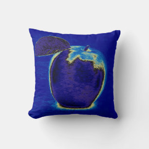 Blauer Apfel Kissen