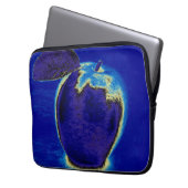 Blauer Apfel Laptopschutzhülle (Vorderseite Links)