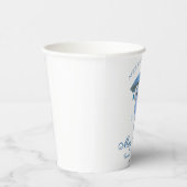 Blauer April Duschen bringen May Blume Babydusche Pappbecher (Rechts)