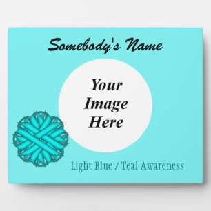 Blauer/Aquamarine Blume-Multifunktionsleisten-Vorl Fotoplatte