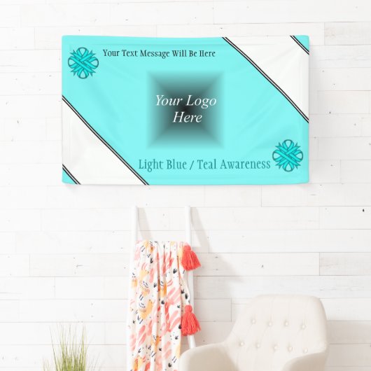 Blauer/Aquamariner Kleber von Kenneth Yoncich Banner (Insitu)