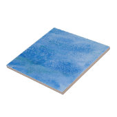 Blauer Aquarell-Hintergrund Fliese (Seite)