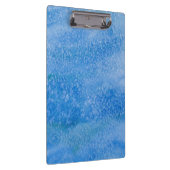 Blauer Aquarell-Hintergrund Klemmbrett (Rechts)