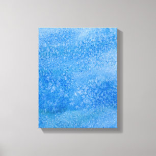 Blauer Aquarell-Hintergrund Leinwanddruck
