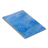 Blauer Aquarell-Hintergrund Notizblock (Rechte Seite)