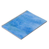 Blauer Aquarell-Hintergrund Notizblock (Linke Seite)