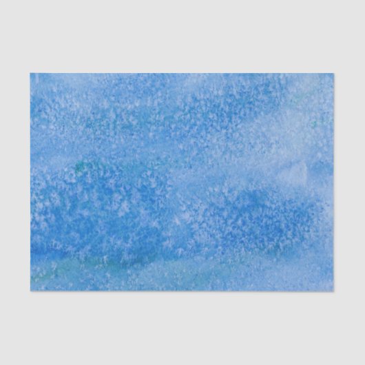 Blauer Aquarell-Hintergrund Seidenpapier (Vorderseite)