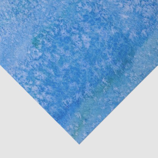 Blauer Aquarell-Hintergrund Seidenpapier (Ausschnitt)