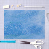 Blauer Aquarell-Hintergrund Seidenpapier (Handwerk)