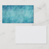 Blauer Aquarell-Türkis-Papier-Hintergrund Visitenkarte (Vorne/Hinten)