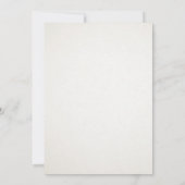 blauer Aquarellbogen auf beigem Hintergrund| Taufe Einladung (Rückseite)