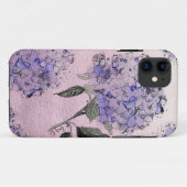 Blauer AquarellHydrangea iPhone Kasten Case-Mate iPhone Hülle (Rückseite (Horizontal))