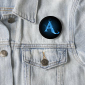 Blauer Atheist A Button (Beispiel)