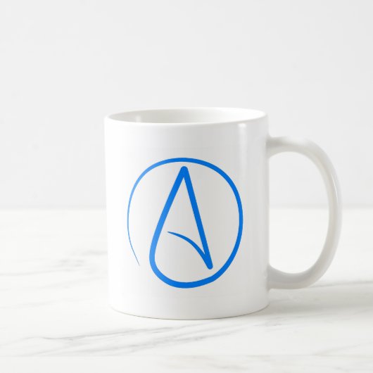 Blauer Atheist A Kaffeetasse (Rechts)