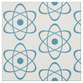 Blauer Atom Symbol Fabric Stoff (Muster)