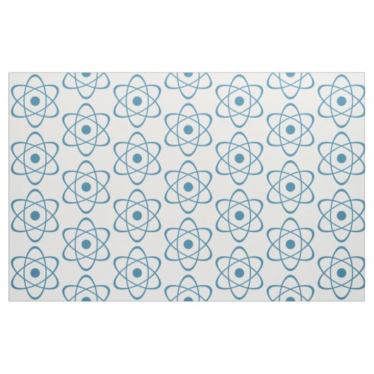 Blauer Atom Symbol Fabric Stoff (Fat Quarter (45,7 x 55,9 cm))