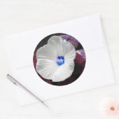 Blauer Aufkleber für Hibiskus - individuell anpass (Umschlag)