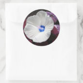 Blauer Aufkleber für Hibiskus - individuell anpass (Tasche)