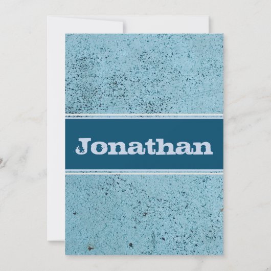 Blauer Aufruf Einladung (Rückseite)