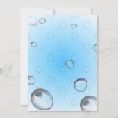 Blauer Aufschlag Einladung (Rückseite)