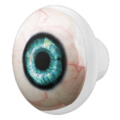 Blauer Augapfel-Fach-Zug Keramikknauf (Rechts)