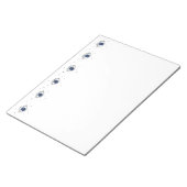 Blauer Augengrauer Schutz vor dem bösen Auge Notizblock (angewinkelt)