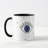 Blauer Augenschutz viel Glück Magie Amulett Tasse (Links)