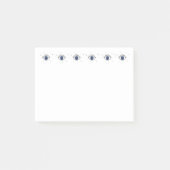 Blauer Augenschutz vor dem bösen Auge Post-it Klebezettel (Vorderseite)