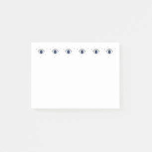 Blauer Augenschutz vor dem bösen Auge Post-it Klebezettel