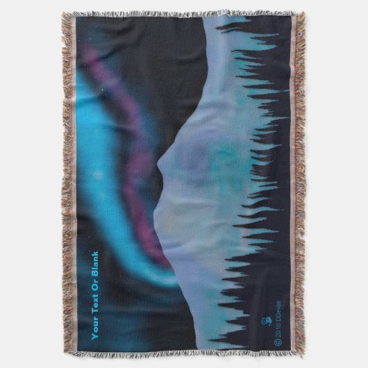 Blauer Aurora Decke (Vorderseite Vertikal)