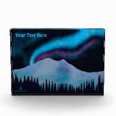 Blauer Aurora Fotoblock (Vorderseite)