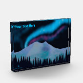 Blauer Aurora Fotoblock (Links)