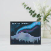 Blauer Aurora Postkarte (Stehend Vorderseite)