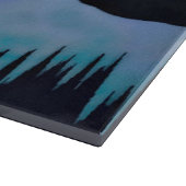 Blauer Aurora Schneidebrett (Ecke)